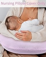 Vista 6 de SWESEN Funda de almohada de lactancia, funda extraíble suave para almohadas de lactancia, funda de almohada para bebés niños y niñas, cómoda