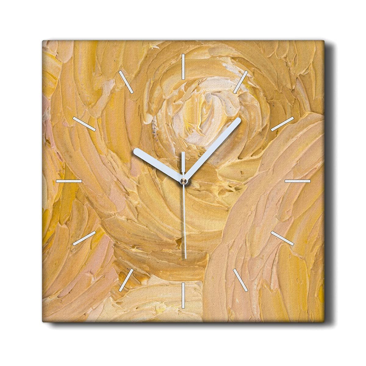 Horloge sur Toile 30x30cm Le Soleil Coloray Décoration Murale