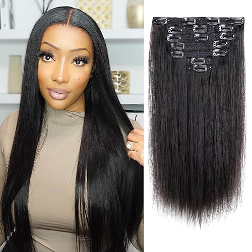 Miniatura 8 de Extensiones de cabello rizado con clip, cabello humano virgen real para mujeres, cabello OQ de cabeza completa, sin procesar, Remy, rizado, clip,