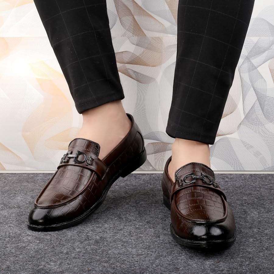Image of WUGATTI Synthetic Slip-On Premium Attractive Professional Stylish Loafers for Men