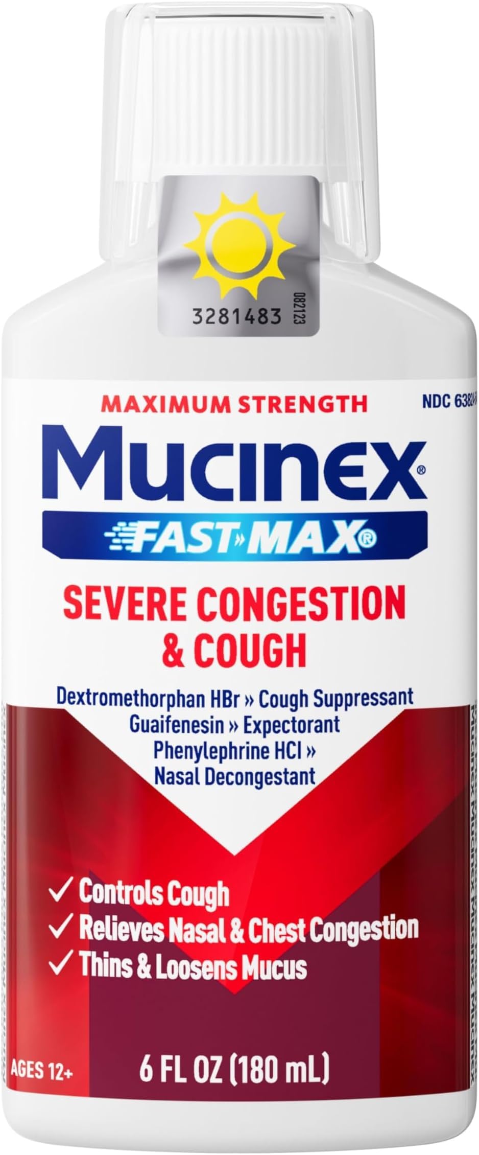 Mucinex Fast-Max Maximum Strength Severe Congestion & Cough Liquid, 6 FL OZ — Amazon image 13