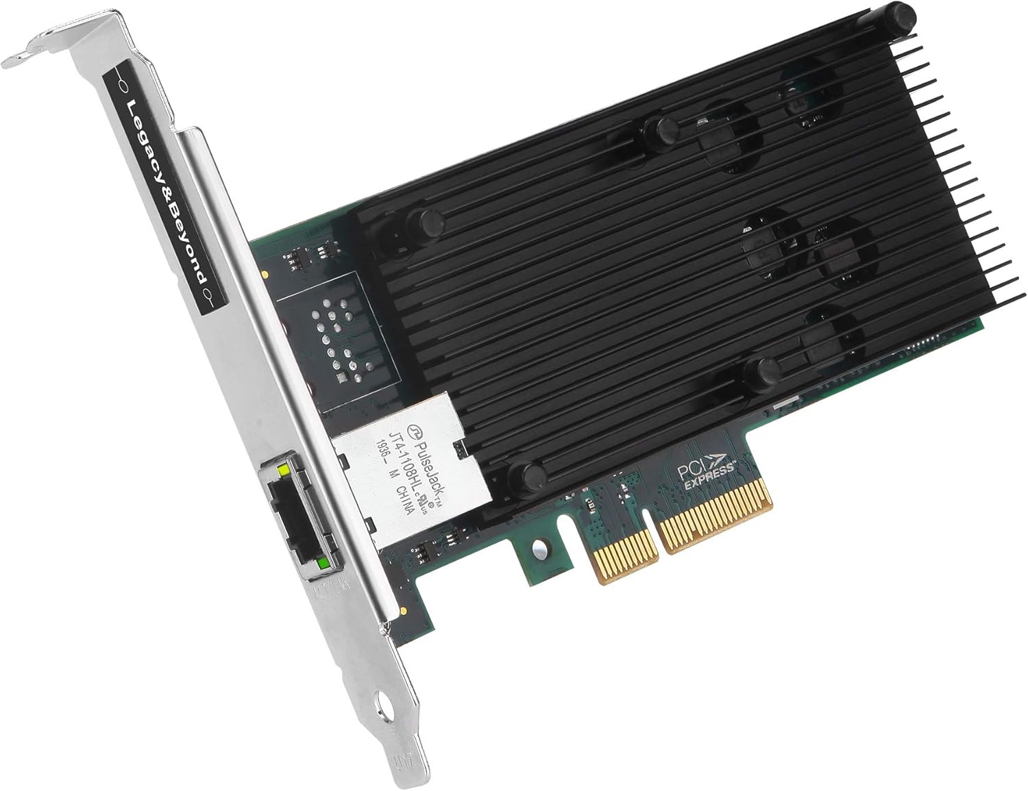 SIIG Single 10G Gigabit Ethernet PCIe Network Card, PCIe 3.0 x4 to RJ-45, Intel X550-T2 Chipset, Extra Large Heat Sink, Dual-Profile Brackets (LB-GE0211-S1)