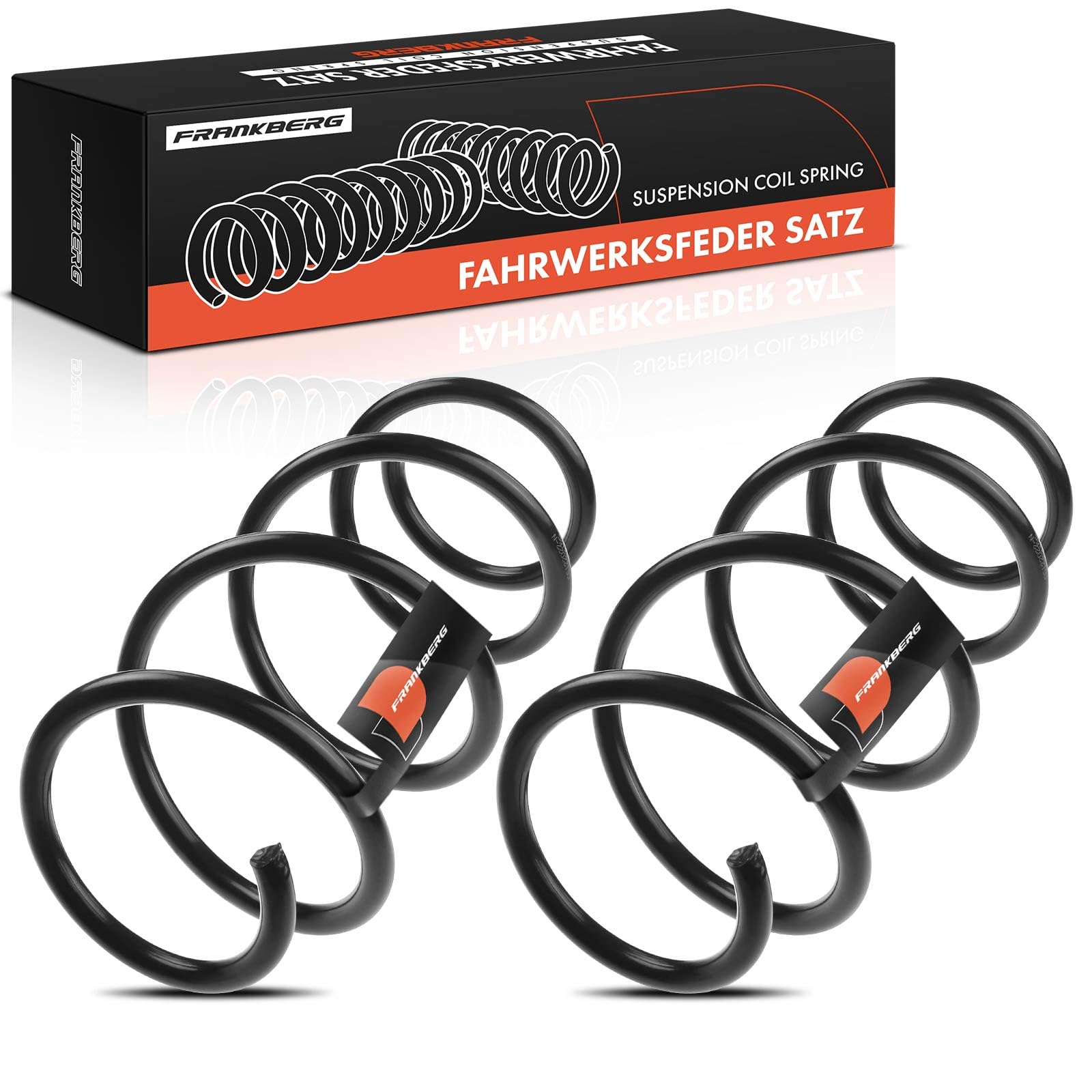 Frankberg 2x Coil Spring Front Compatible with A3 Convertible 8P7 2008-2013 Altea 5P1 2007-2021 Altea XL 5P5 5P8 2007-2021 Leon 1P1 2010-2012 Replace# 1K0411105BF