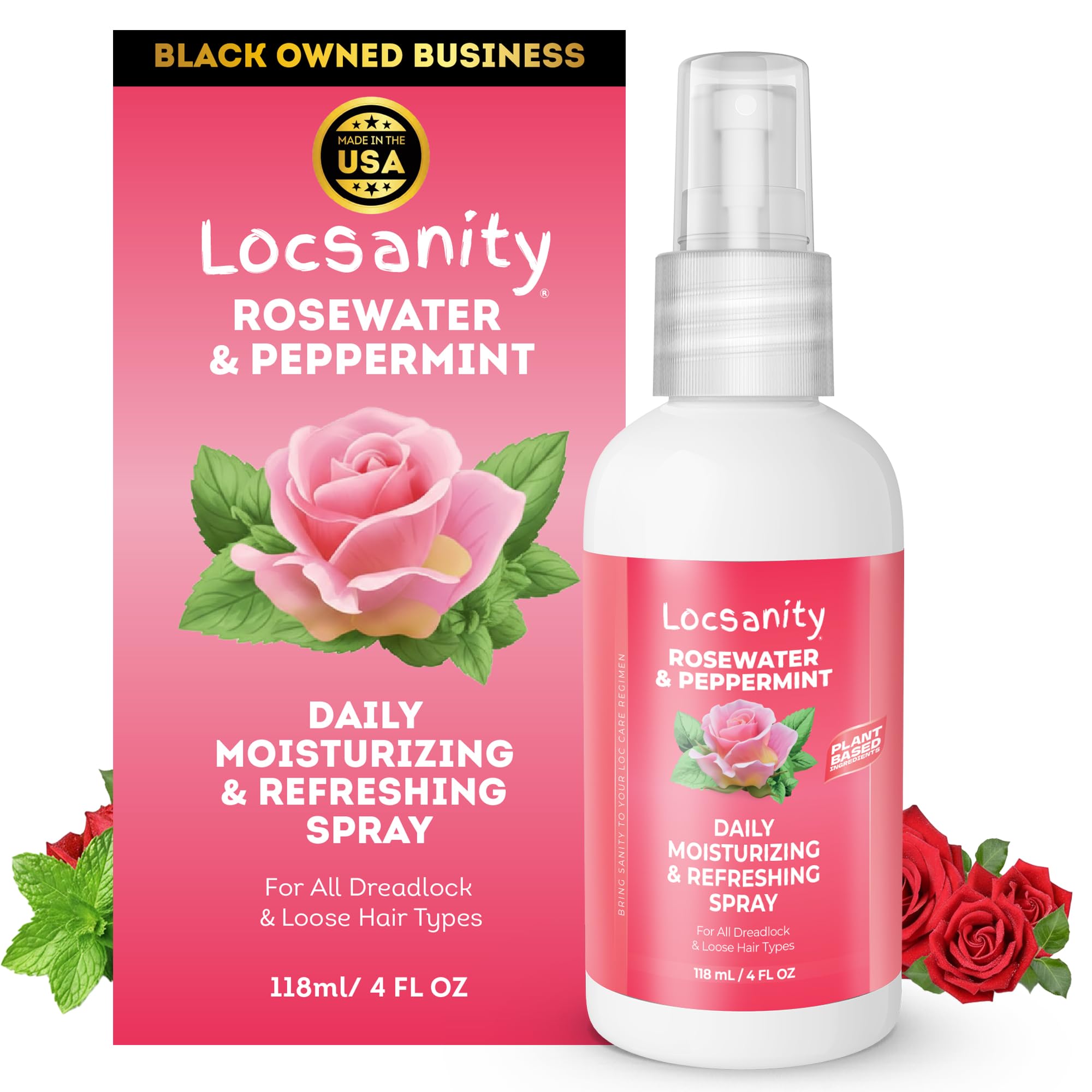 Amazon.com: Locsanity Rosewater and Peppermint Daily Moisturizing