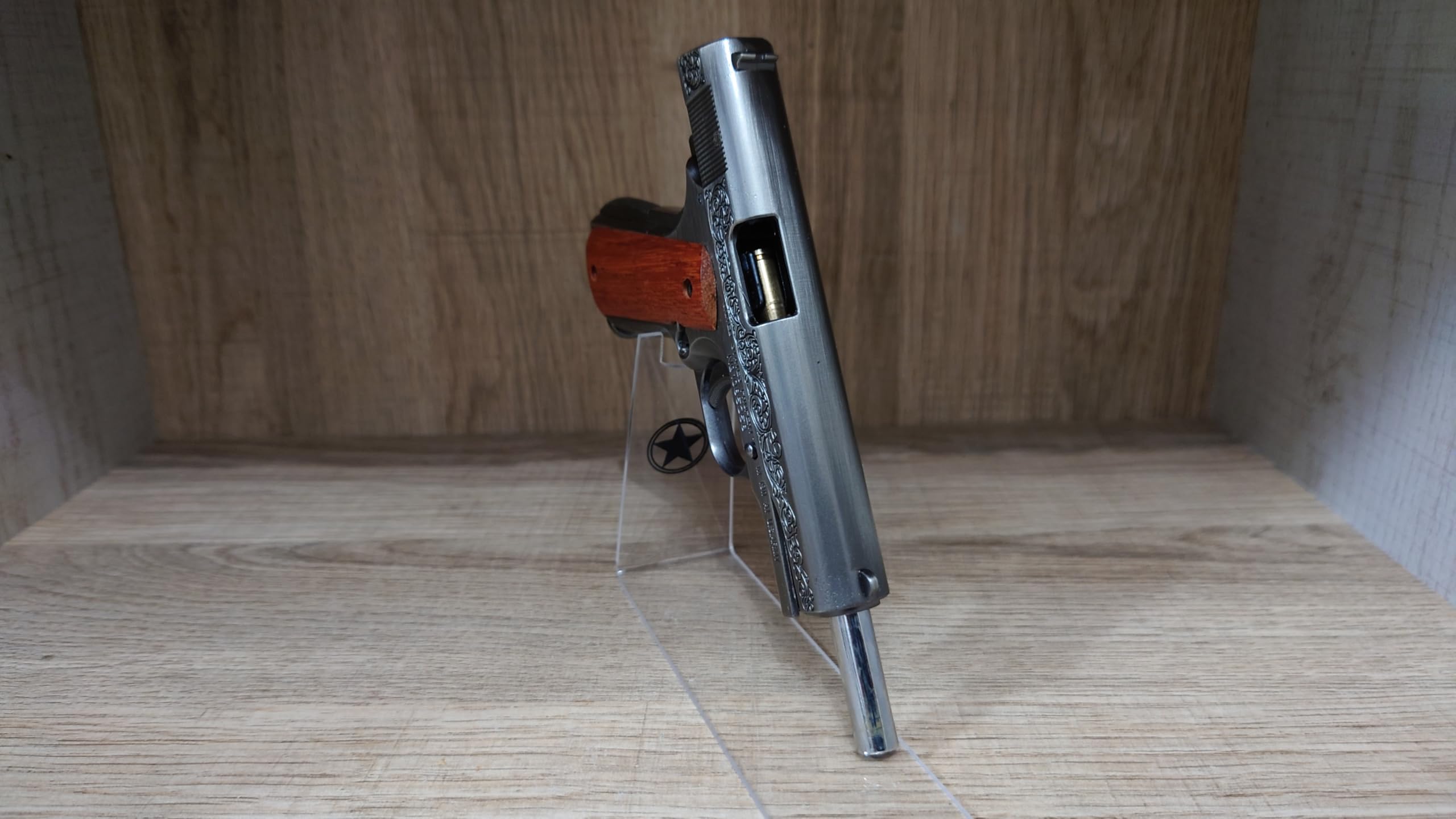 Amazon | 1/2スケール ミニチュアモデルガン M1911 ガバメント 木製