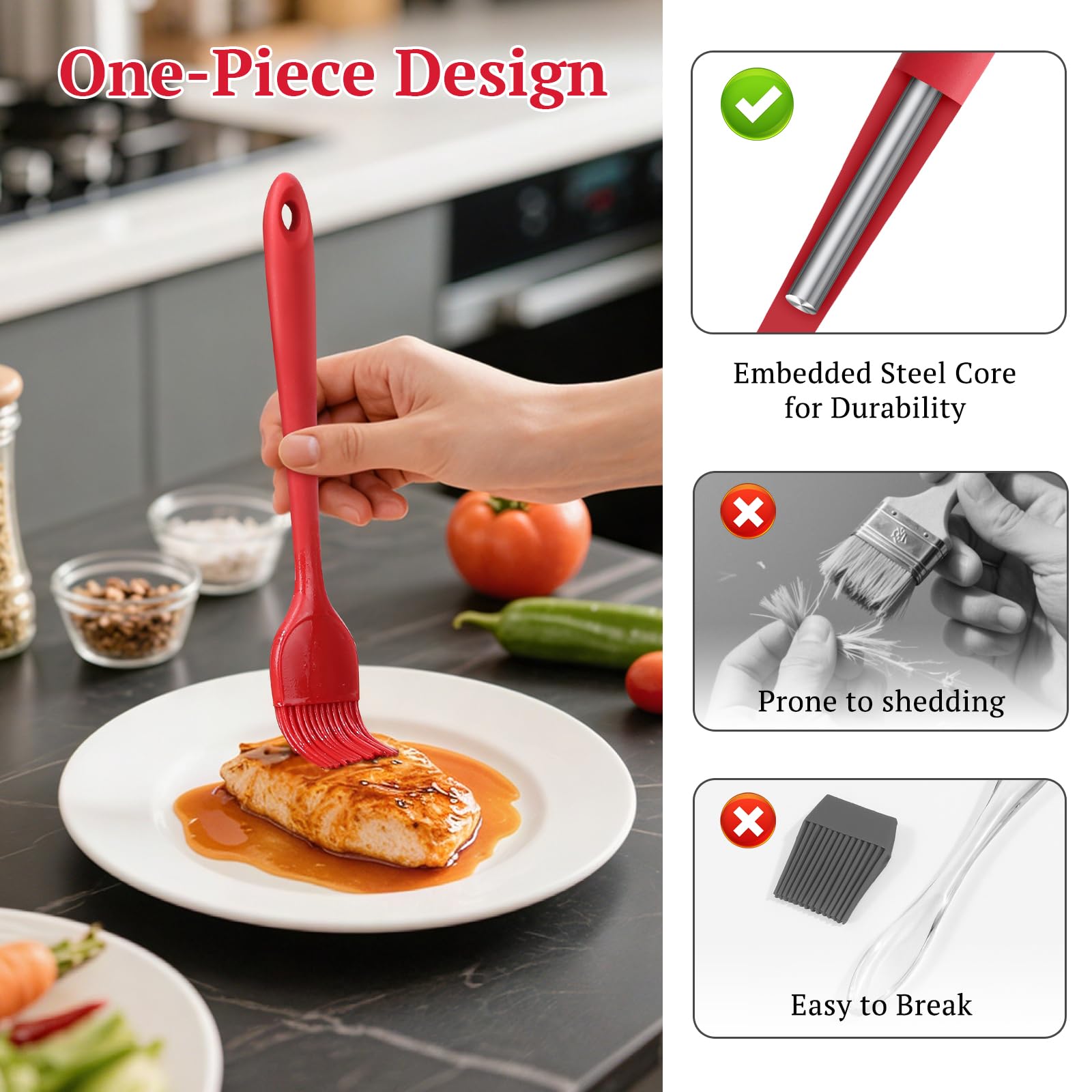 Brabantia Tasty Bakborstel Siliconen - Fir Green