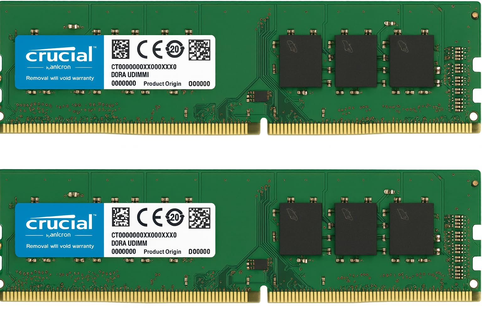 Crucial 32 GB 2 x 16 GB DDR4 2133MHz UDIMM Desktop RAM CT16G4DFD8213 – idealne dopasowanie – oryginalny kompatybilny Samsung – PC4-17000 Non-ECC pamięć do ASUS MSI Gigabyte, HP Dell Lenovo,