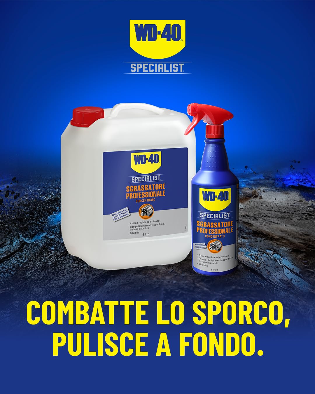 WD-40 Specialist Sgrassatore Professionale Concentrato Formula Diluibile 1 Litro