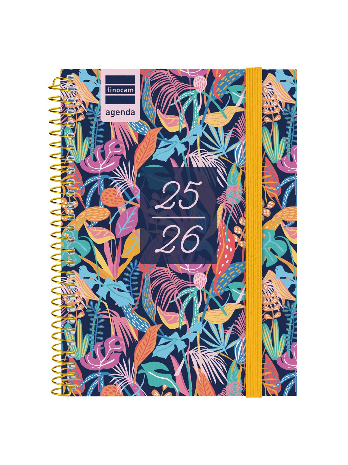 Finocam - Secondary Agenda Year 2025 2026 Week Horizontal View September 2025 - June 2026 (academic year) + July and August summary Tropical Spanish