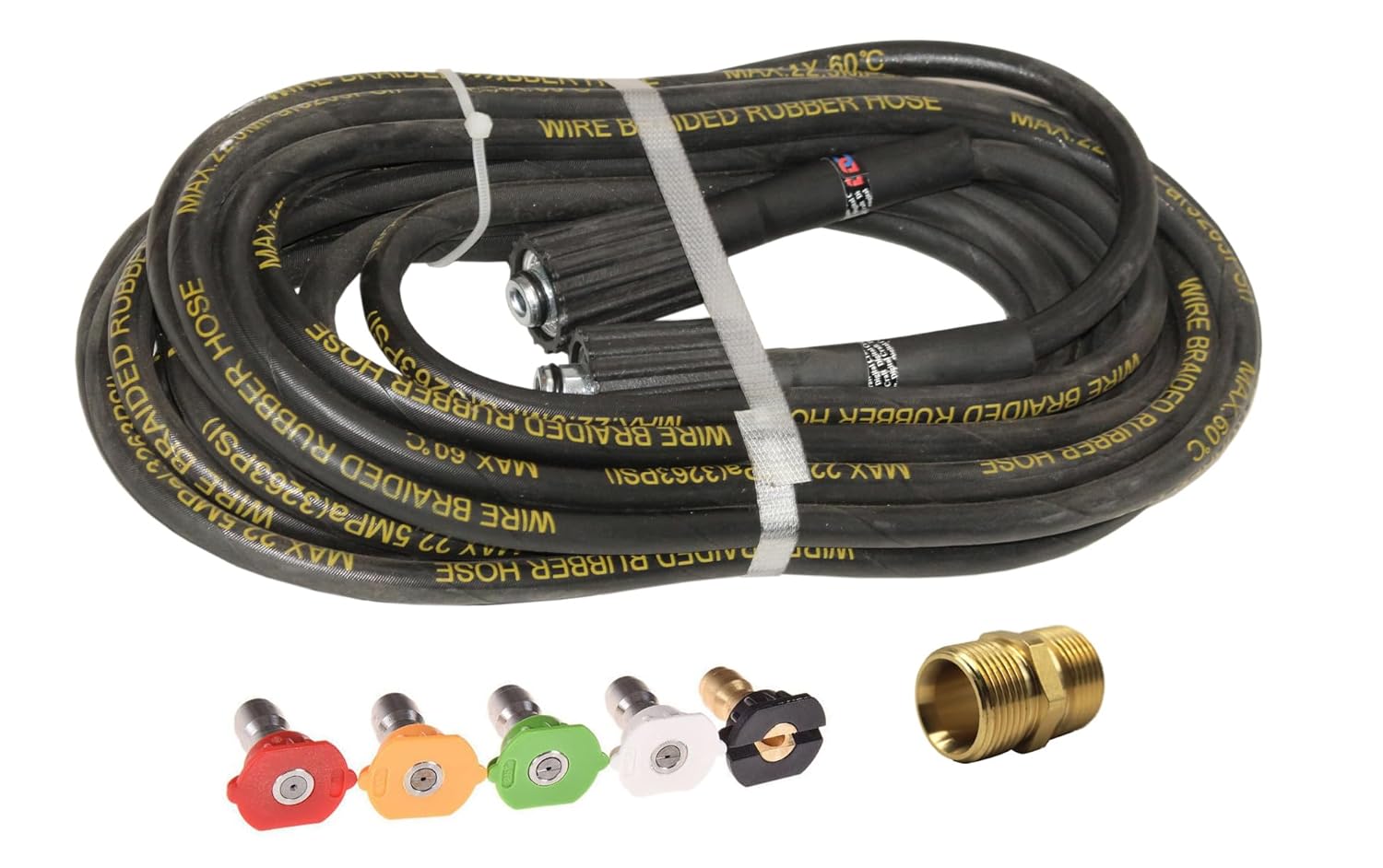Digital Craft Hydraulic Pressure Washer Hose Pipe 3263PSI, M22*1.5 * 14mm High Pressure Washer