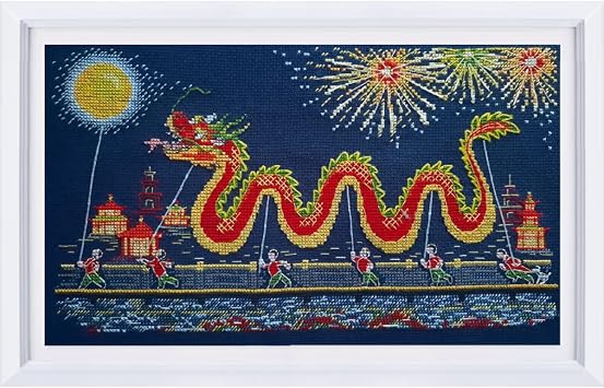 RTO Chinese Dragon Counted Cross Stitch Kit, M1012