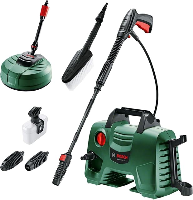 Bosch 06008A7972 High Pressure Washer EasyAquatak 120 (1500W, Home and Car Kit Included, Max. Flow Rate: 350l/h, in Cardboard Box) - Amazon Exclusive, Green, 37.5 cm*40.0 cm*20.0 cm