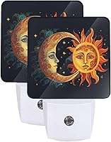 Vista 7 de Juego de 2 luces LED de noche con diseño de tortuga marina azul, sensor de atardecer a amanecer, lámpara nocturna decorativa para el hogar