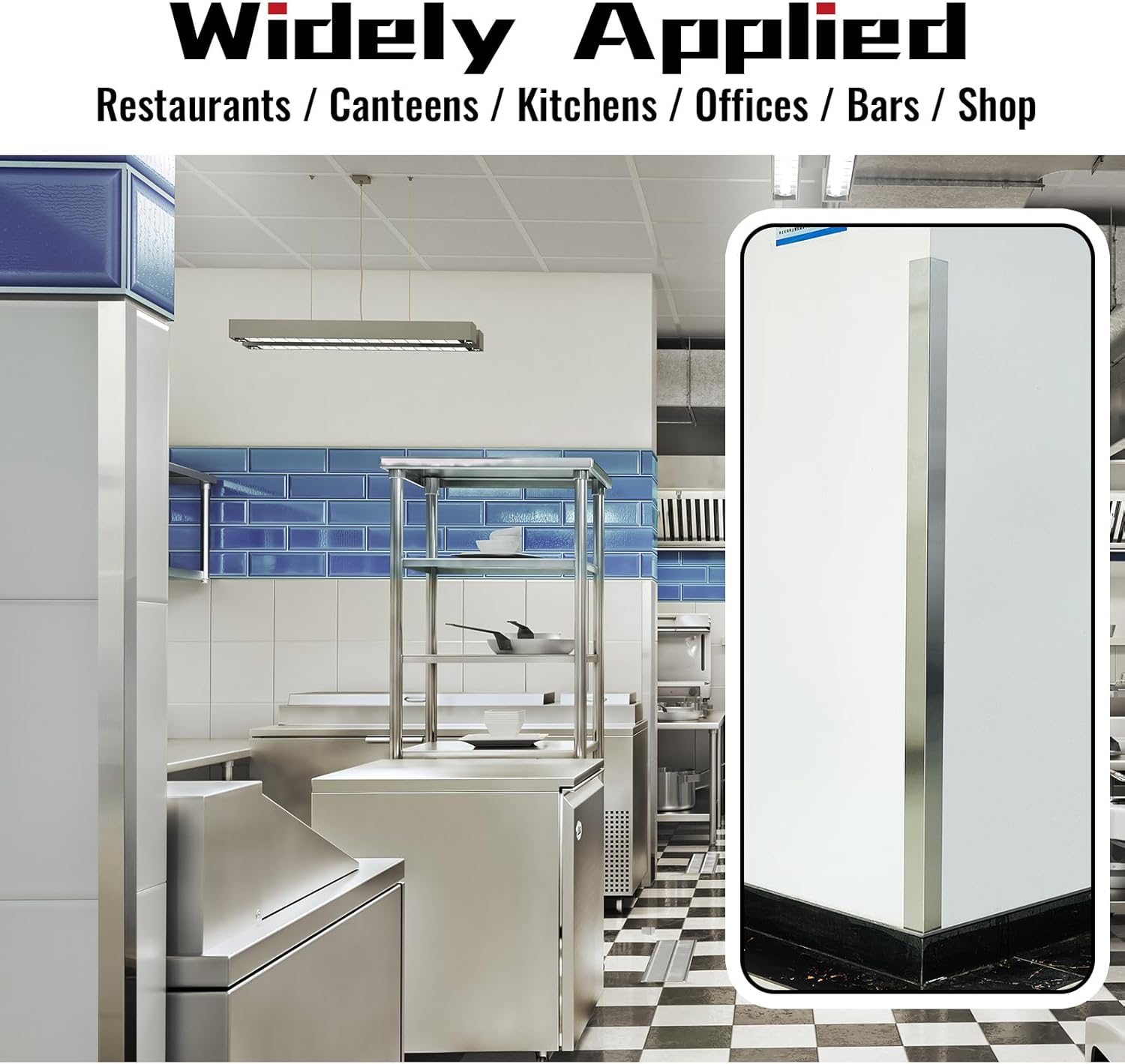 Gisafai 10 Pcs Self Adhesive Stainless Steel Corner Guards 1 x 1 x 36 Inch Wall Corner Protector Pack Metal Corner Trim with 90 Degree Angle for Wall Protection and Decoration Accessories