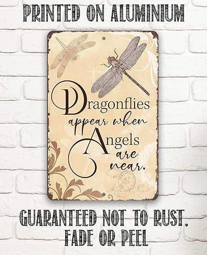 Miniatura 15 de Dragonflies Appear - Classic Dragonfly Garden Decor, Dragon Fly Outdoor Wall Art, Fence and Patio Decoration and Gift Idea, 12x18 Use Indoors or
