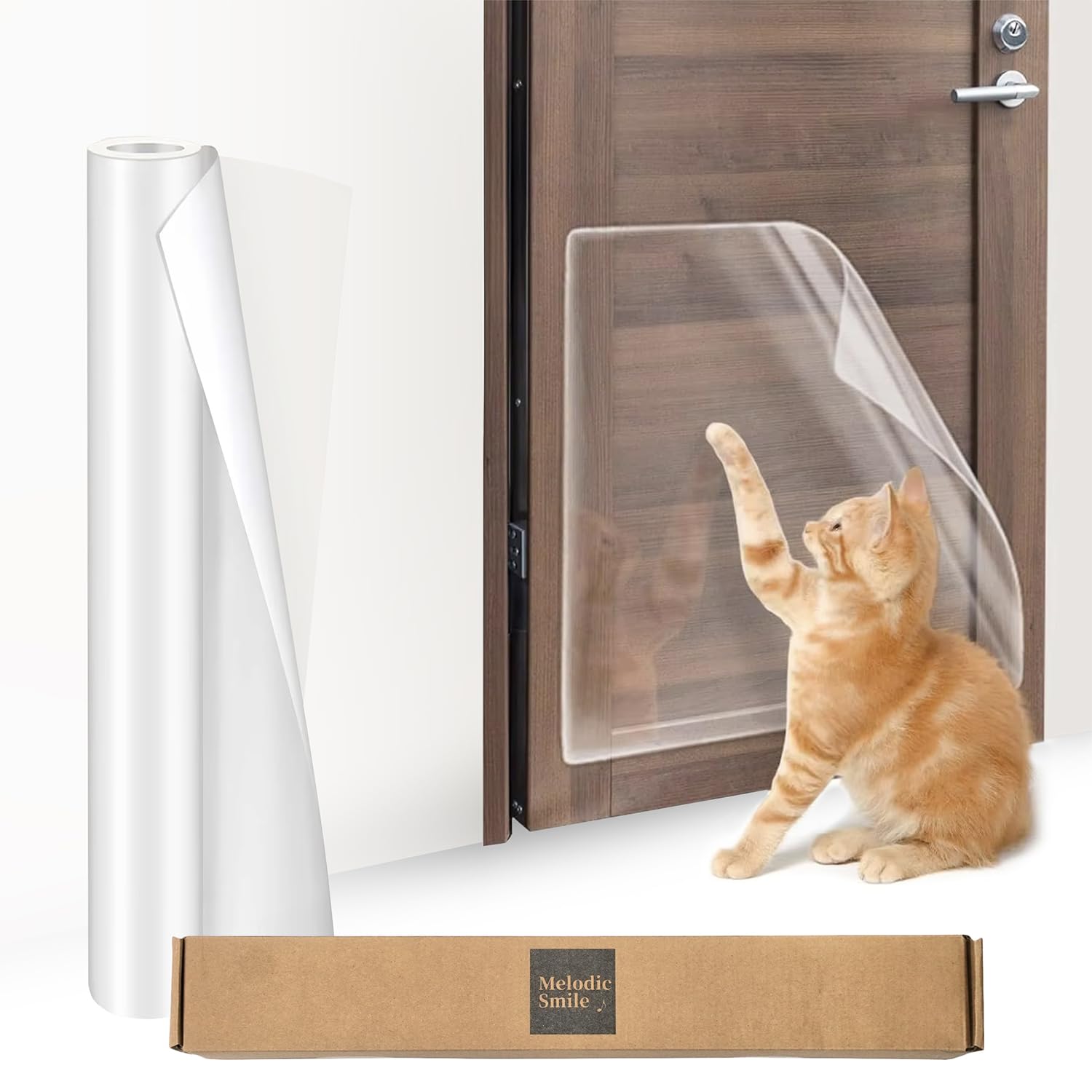 Amazon | 猫 壁紙保護シート透明 はがせる 防水 賃貸 洗面所 強力 粘着