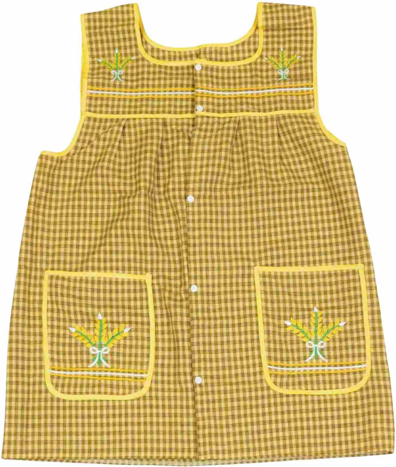 Leos Imports Doña Lucha Embroidered Mexican Apron – Traditional Floral Designs, One Size, Relaxed Fit, Vibrant Colors