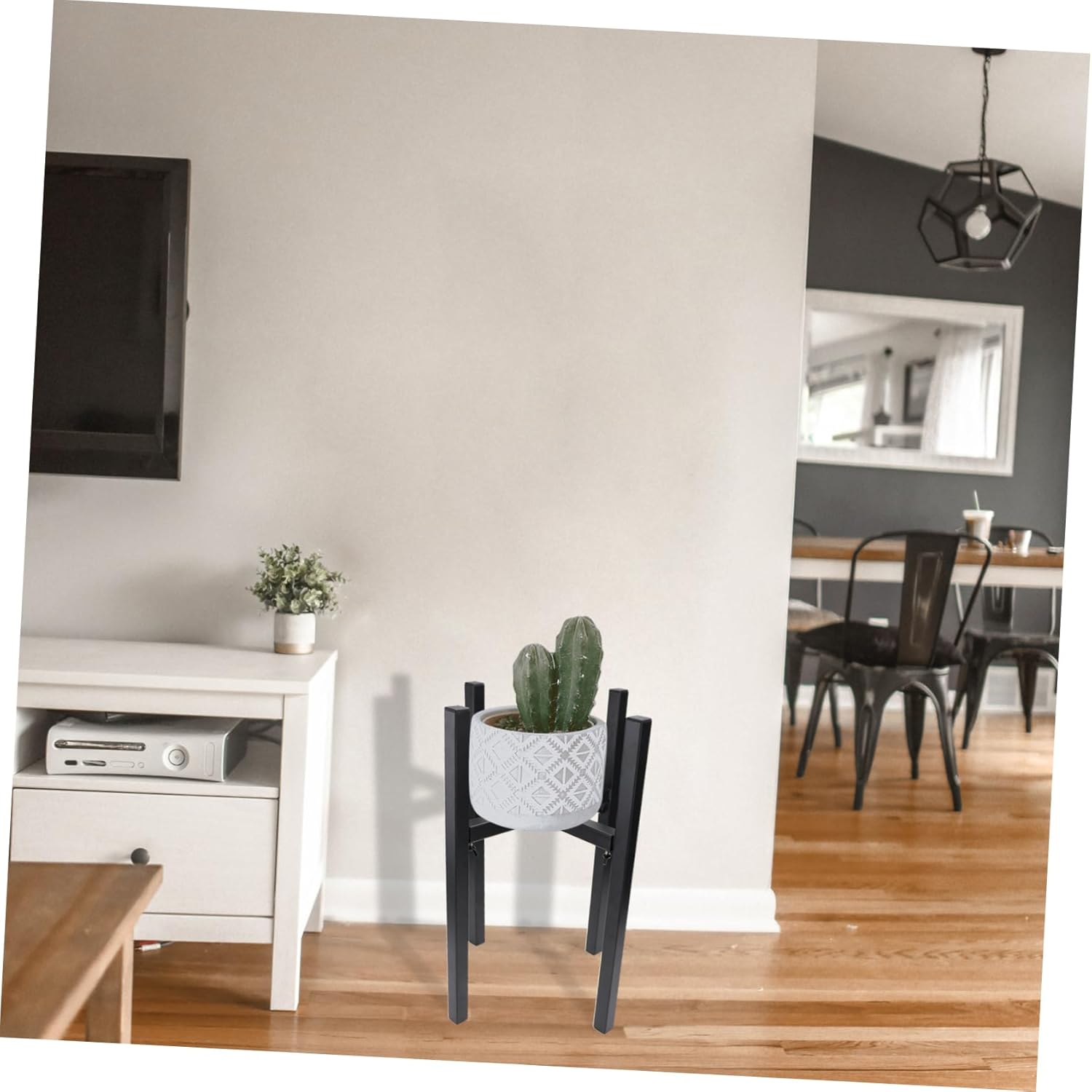 1pc Adjustable Plant Stand for Flower Rack Strong Bearing Capacity Modern Design for Balcony Room Height Adjustable