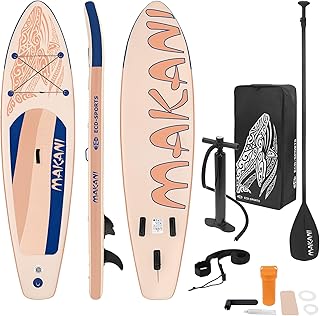ECD Germany Stand Up Paddling Board 305/308/320/380cm, bis 120/150kg, Dicke 10/15cm, Kajaksitz, Komplett Set Tasche, Aufblasbare SUP Board Stand Up Paddle Board Paddelboard Surfbrett, Diverse Modelle