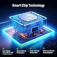 Vista 4 de RAINPOINT Compact Programmable Solar Automatic Plant Waterer Kit Work with Indoor Outdoor,Self Watering Drip Irrigation Pump Indoor/Outdoor Vacation