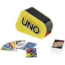 Mattel Games UNO Attack Game with Card Launcher Featuring Lights & Sounds, Plus Mega Hit Rule (Amazon Exclusive)