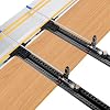 Track Saw Parallel Guide System with Mirco Adjustable Flip Stop, Precision Woodworking Cutting Auxiliary Tools with Zero Calibration Compatible with Festool Replacement for MAKITA
