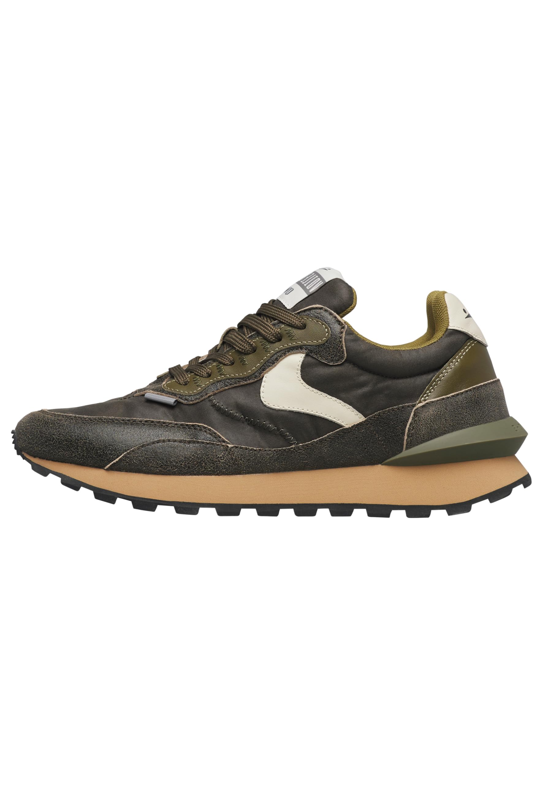 VOILE BLANCHE Sneakers de Cuero y Tela