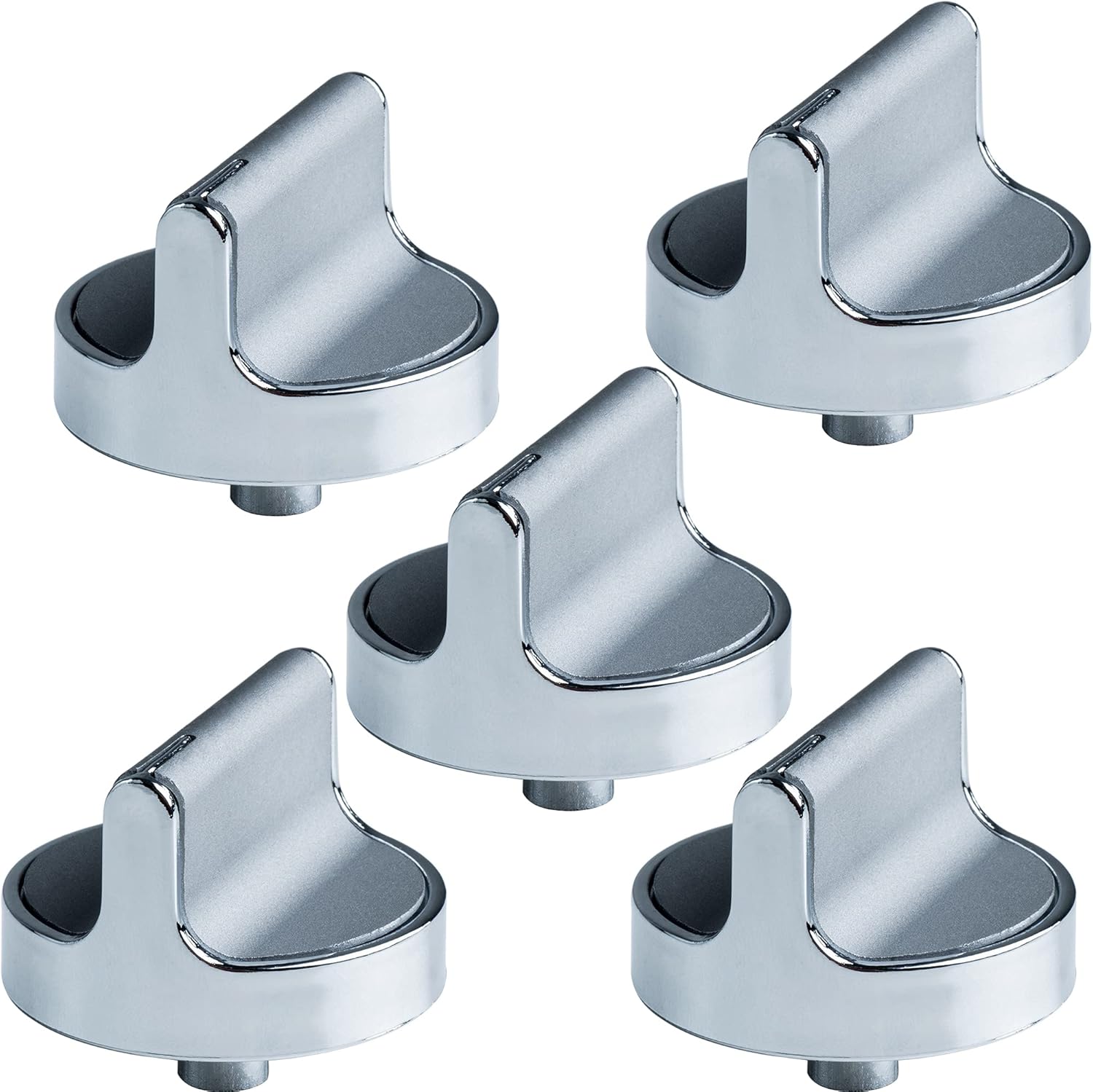 BlueStars 5 Packs W10698166 Stove Range Cooktop Control Knobs - Compatible with Amana & Whirlpool Stoves/Ranges - Replaces 3451573 AP5949868 PS10057067