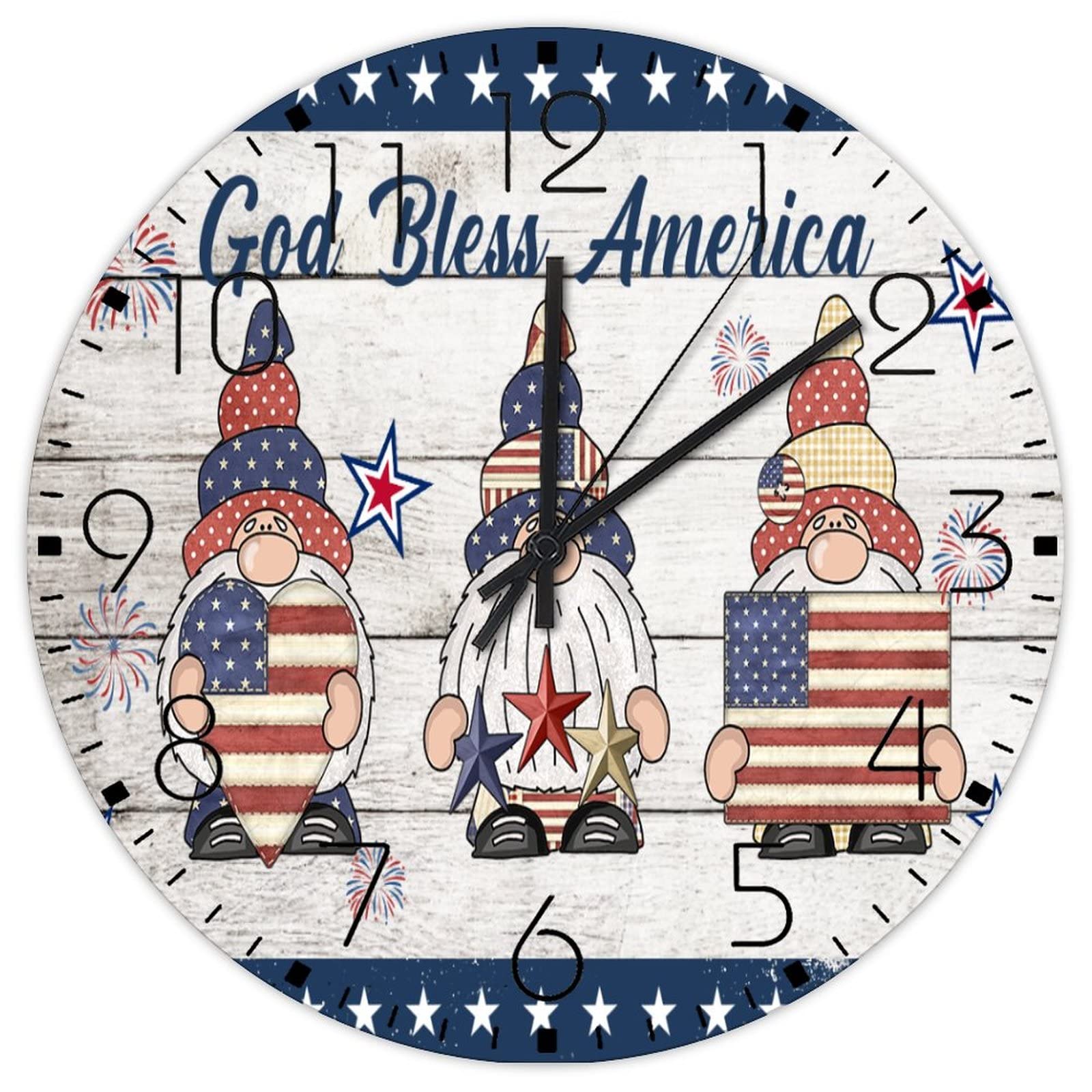 Horloge murale en bois ronde 38cm décoration murale rustique maison