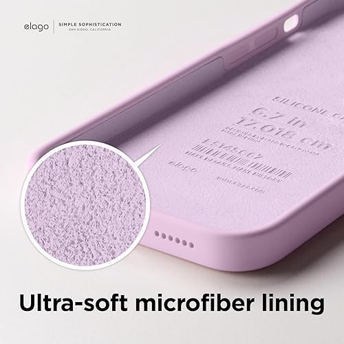 Miniatura 7 de elago Compatible con iPhone 14, funda de silicona líquida, funda protectora de cuerpo completo, a prueba de golpes, diseño delgado, forro de