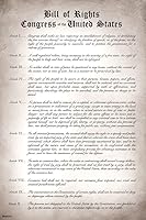 Vista 3 de Carta de Derechos Remasterizada Versión Legible Diez Enmiendas Constitucionales Estados Unidos América Documento Histórico Historia Educativa
