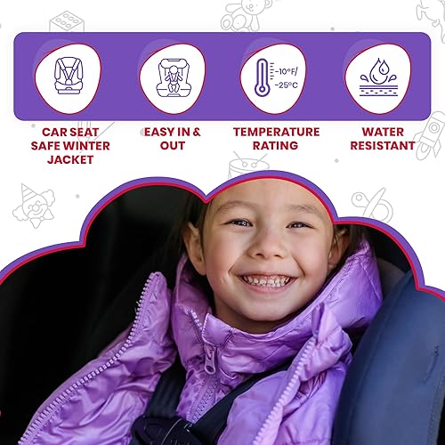 Miniatura 2 de ONE KID The Road Coat - Chaqueta vegana para personas alérgicas, para asiento de automóvil, probada en choques, unisex, entrada y salida rápida, 6M