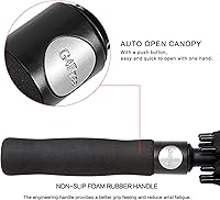 Vista 8 de G4Free Paraguas de Golf Automático Abierto de 47/54/62/68 Pulgadas de Tamaño Extra Grande con Doble Cubierta Ventilada Resistente al Viento e