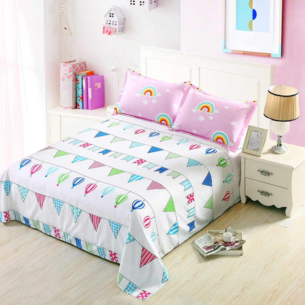 Drap de lit simple tissu épais 120x230 cm douceur et haute densité