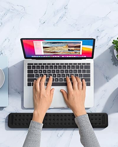 Miniatura 7 de Lekvey - Reposamuñecas para teclado de computadora, reposamuñecas ergonómico de espuma viscoelástica para aliviar el dolor, almohadilla