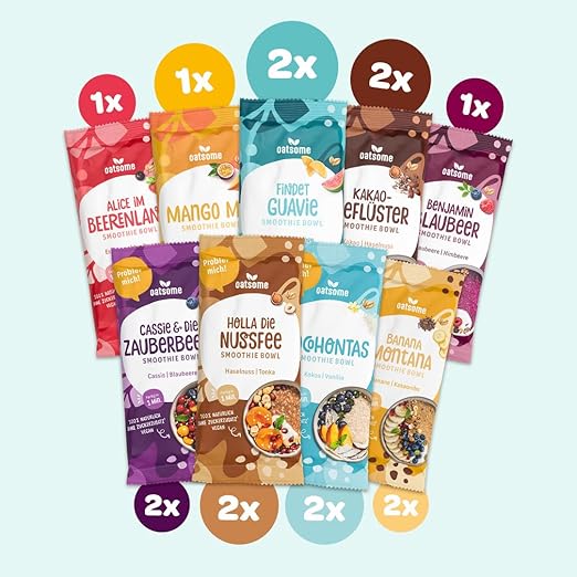 OATSOME® Smoothie Bowls Probierpaket 15x50g Portionsbeutel 100