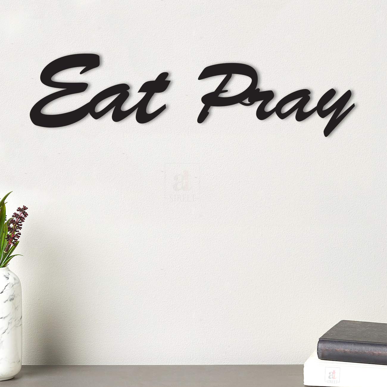 Art Street Eat Pray MDF Plaque Painted Cutout Ready to Hang Home Décor, Wall Décor, Wall Art,Decorative MDF Plaque For Home & Wall Decoration-Size3.8 X 14.9 Inches (B08GCQDXWH) Amazon Price History, Amazon Price Tracker