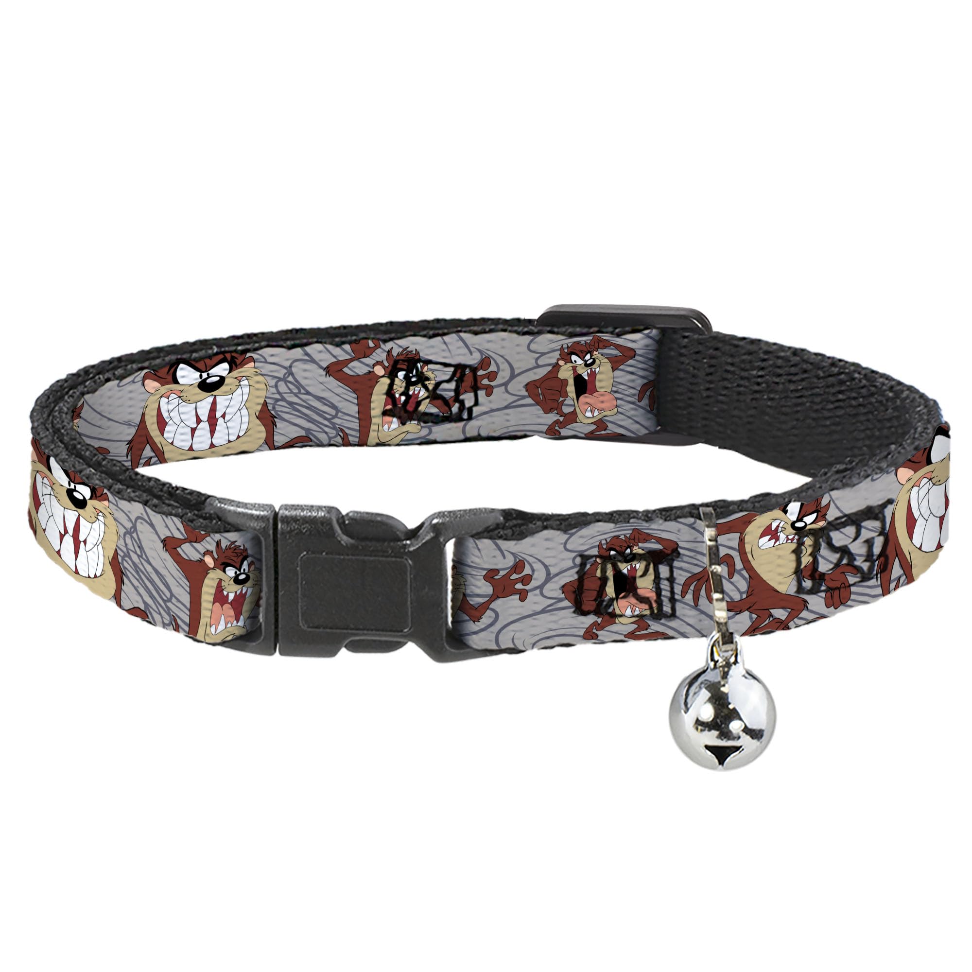 Collar para gato con diseño de espirales Tasmanian marca Buckle-Down para paseos urbanos