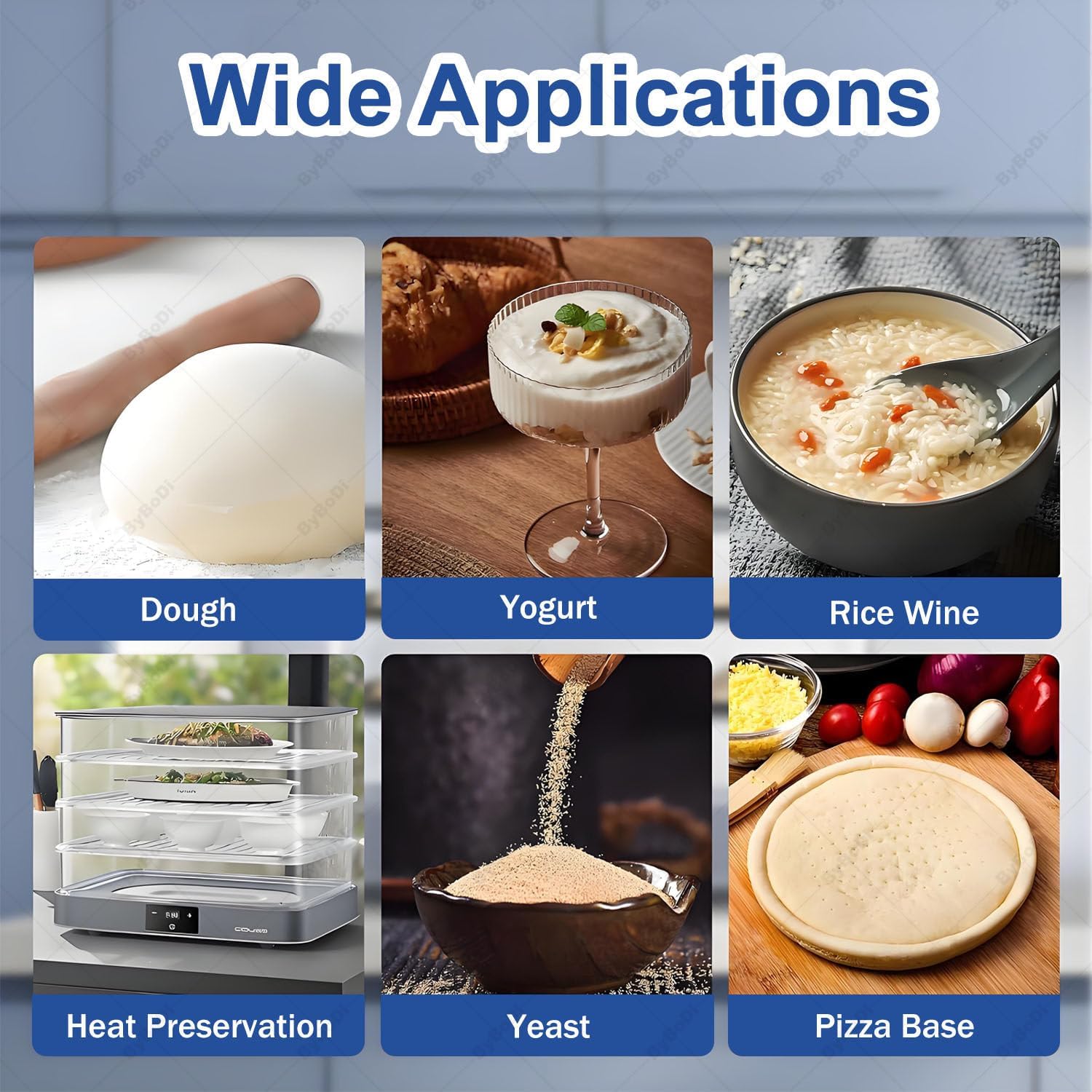 Electric Dough Proofer Machine,40L Home Bread Proofing Box,with Adjustable Temperature,Timing and Humidity Control for Even Fermentation,Desktop Smart Bread Fermentation Machine,Perfect for Home Use
