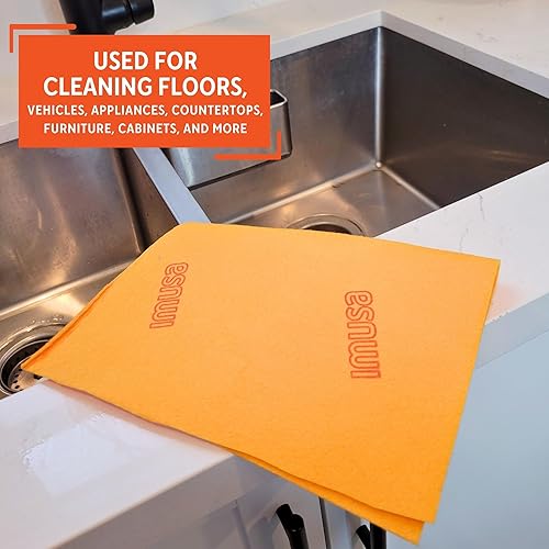 Vista 5 de Imusa Frasada Shammy Cloth, Naranja