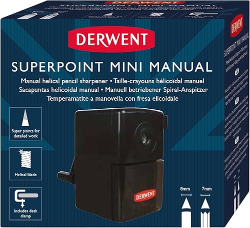 Miniatura 2 de Derwent Super Point - Mini sacapuntas manual (2302000), color negro