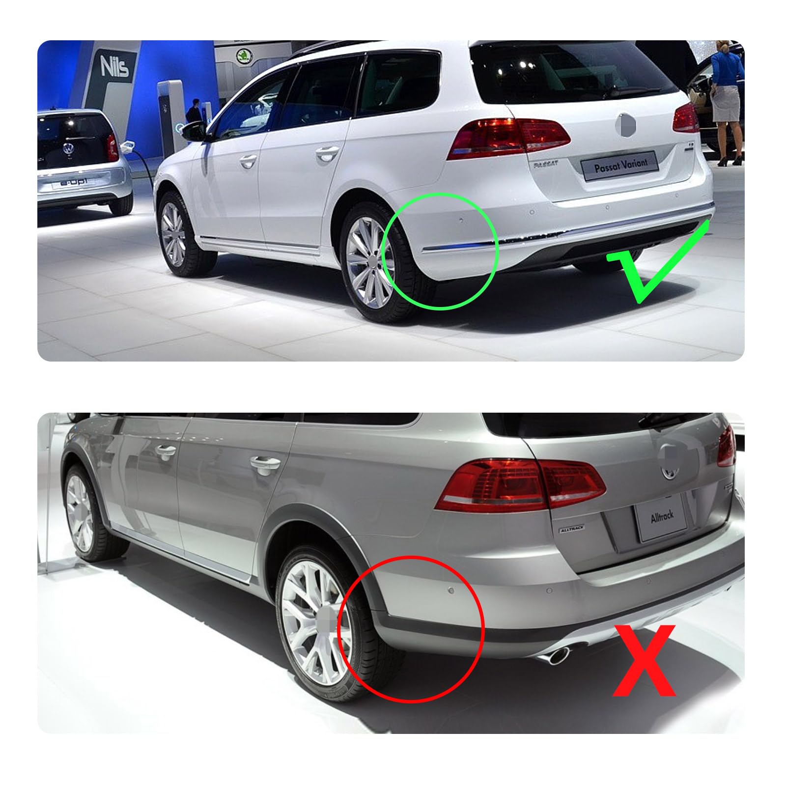 Ochraniacze Błotne Do Samochodu Dla VW Passat B7 Kombi Ochraniacze Na Błoto Dla VW Passat B7 Alltrack Kombi Osłony Przednie Tylne 4szt 2010 2011 2012 2013 2014