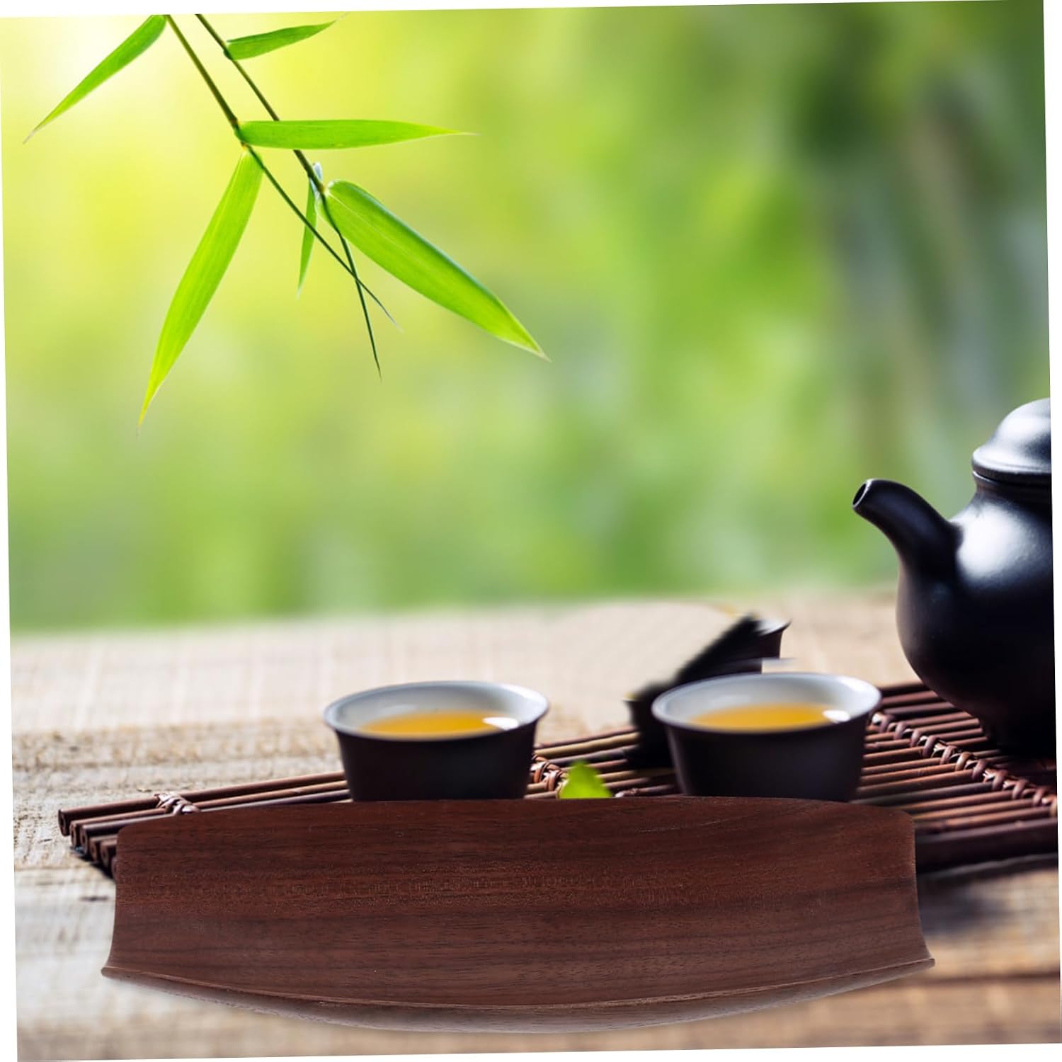 PRETYZOOM 1set Wooden Tea Scoop Loose Tea Walnut Material Compact Design for Gongfu Ceremony Multi-functional Leaf Holder for Household Use