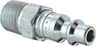 Dixon Valve D2M2 Steel Industrial Interchange Pneumatic Fitting, Nipple, 1/4" Coupling x 1/4" - 18 NPTF Male Thread