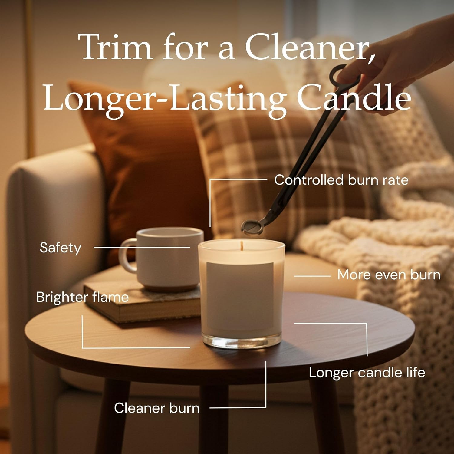 Harvest Festival Fragrance - Single Wick Soy Candles - Up to 60 Hour Burn Time, Cruelty-Free Soy Candle Wax Blend - Pumpkin Fragrance, Notes of Amber & Orange (9 oz)