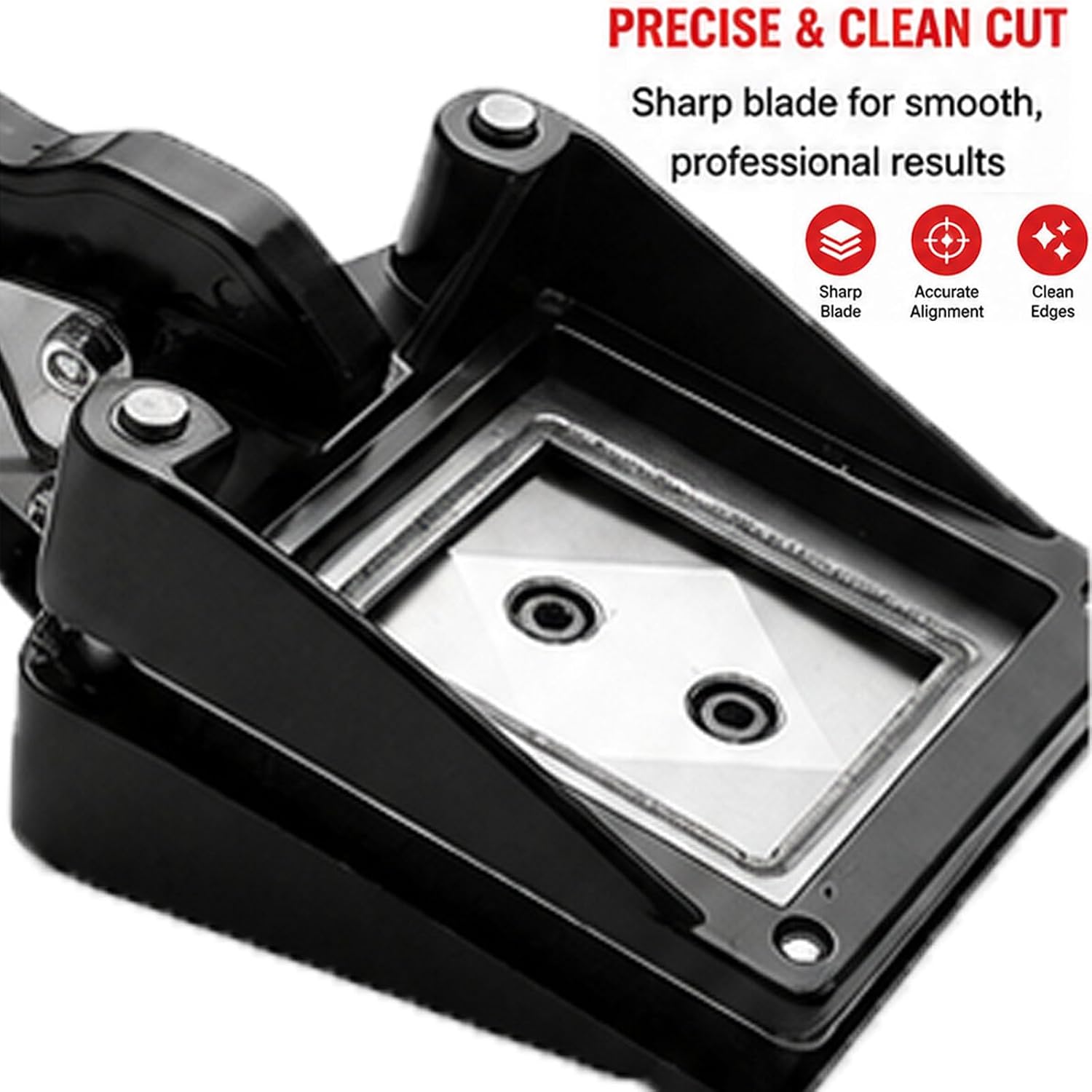 Handheld 35x45mm Passport Photo Cutter, Red Iron Photo Die Punch Tool