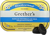 Vista 1 de Pastillas GRETHER'S Classic de Grosella Negra Remedio Natural para Alivio de la Boca Seca - Garganta Relajante & Voz Saludable - Sabor Duradero