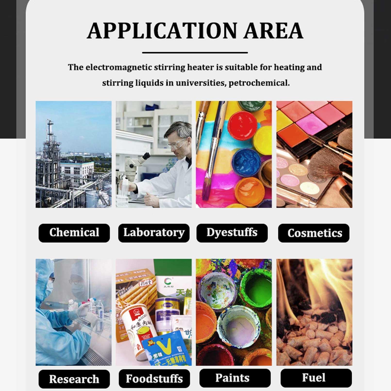 Baño de calefacción con agitación magnética digital, pantalla inteligente, sensor interno y externo, medición de temperatura, altura ajustable para experimentos químicos