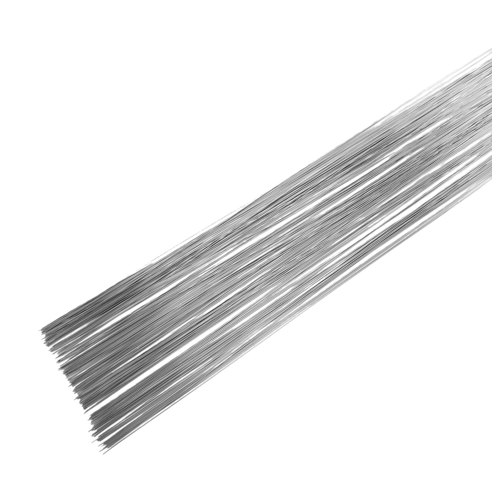 GOWENIC Asta per Saldatura in Acciaio Inossidabile da 1 Mm, Confezione da 100 |Elettrodo Ad di Argon per Cantiere Edile di Officina Agricola