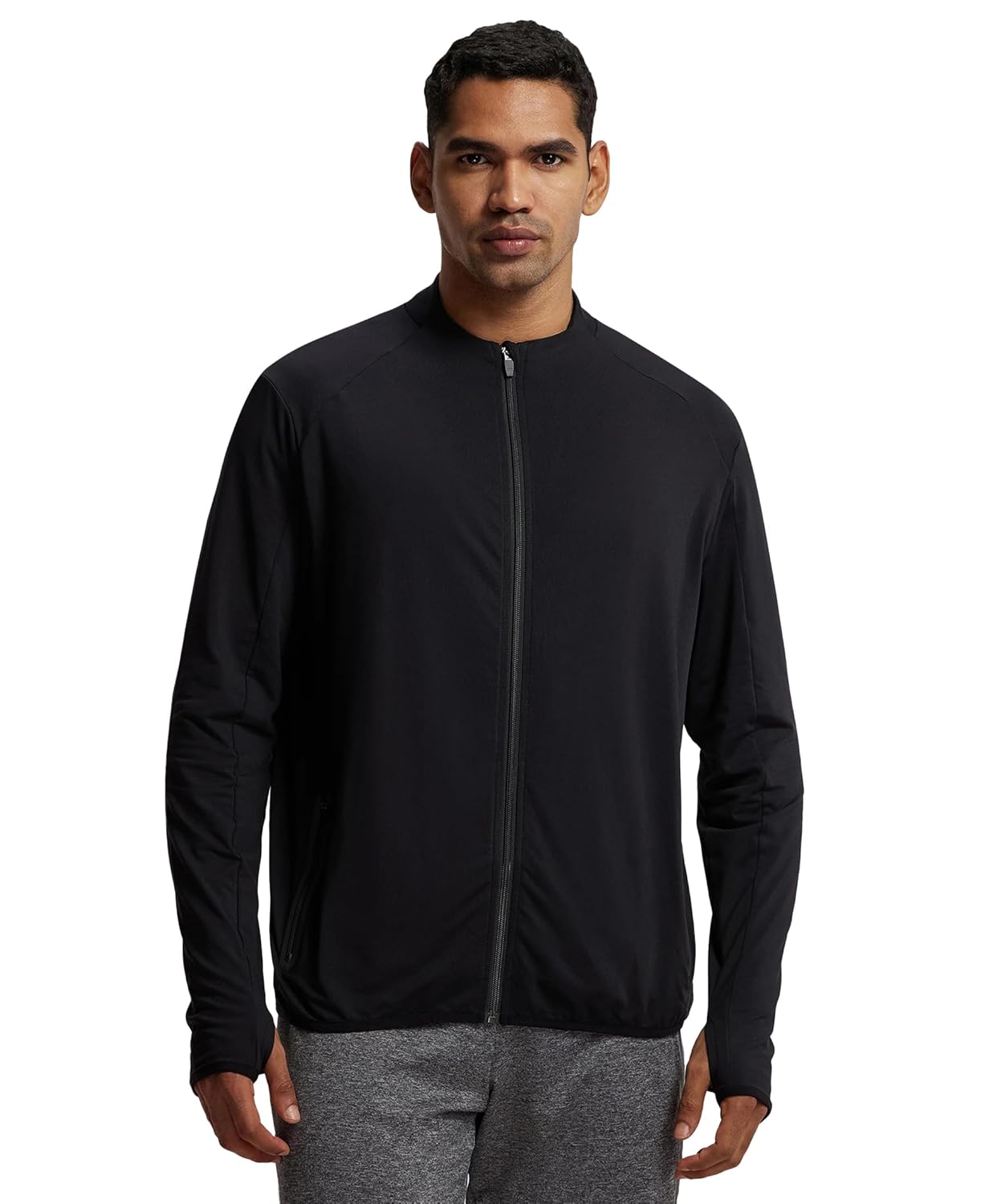 Jockey SP17 Men’s Soft Touch Microfiber Elastane Stretch Thumbhole Jacket with Stay Dry Treatment